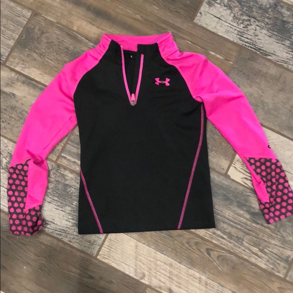 Girls Under Armour quarter zip pullover